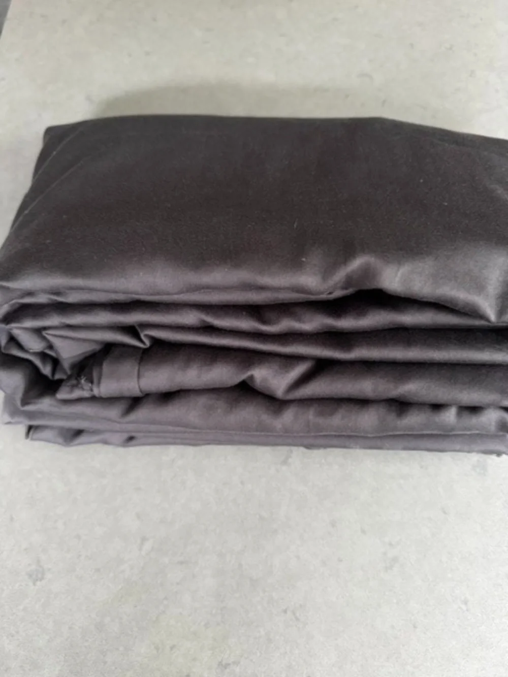 PARACHUTE 100% Sateen Cotton Duvet Cover Full/ QUEEN Dark Gray - Altered